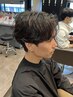カット+毛流れパーマ [メンズカット/藤沢/メンズパーマ]