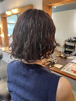 ビハインドザカーテン(BEHIND THE CURTAIN)&nbsp;レイヤーボブ×くせ毛風無造作パーマボブ