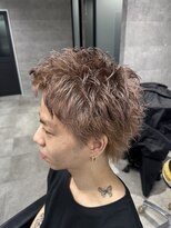 ルイス(L'wis)&nbsp;ミルクティーアッシュブロンドのスパイキーショート♪朝長