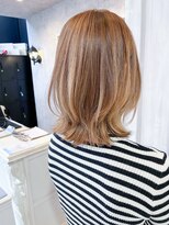 キャアリー(Caary)&nbsp;福山人気30代40代ハイトーンハニーベージュくびれレイヤーカット