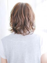 ヘアメイク ナル(hair make nalu)&nbsp;前髪ショートバングのミックスカールスタイル