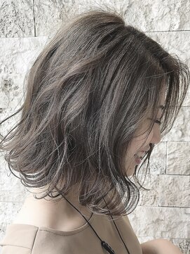 ウノプリール 茶屋町店(unopulir) 【unopulir永尾】大人ベージュ☆ウェーブボブstyle