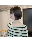ショートボブ/大人巻き/ぷつっとボブ/ナチュラルモード/銀座駅