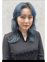 ハル ヘアスタジオ(haRu hair studio)&nbsp;#夏のアイスブルーカラー