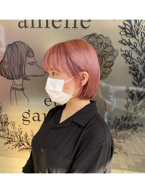 mauve pink×bob