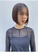 【wixy mimi/栄 矢場町/KOU】透明感◎シースルーボブ