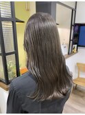 マロンカラー　シアーグレージュ　透明感カラー