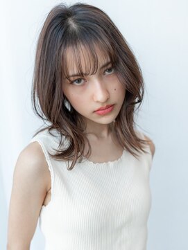 ハバナ 渋谷(HAVANA) 顔周りレイヤー大人ミディアム/シアーブランジュヘアカラー