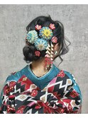 ヘアセット/ヘアアレンジ/ヘアメイク/ハーフアップ/前髪カット
