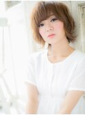 *mod's姪浜/小顔似合わせカットカーキベージュマッシュウルフh
