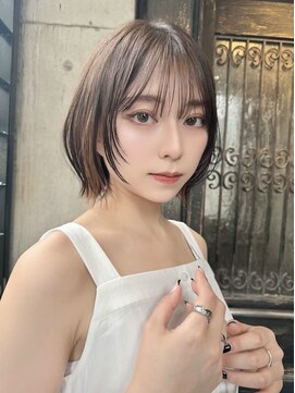 ミンクス 青山店(MINX) 【清水豊】外ハネボブ 顔まわりレイヤー 小顔カット