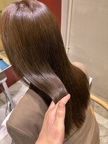 ローレンジウ(LOREN JU)&nbsp;透明感髪質改善ベージュダブルカラーミルクティーグレージュ