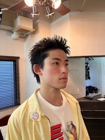 ビーバイエイトジェンツ(Bee by EIGHT GENTS)&nbsp;カルマパーマ/ベリーショート/ダークアッシュ/ニュアンスパーマ