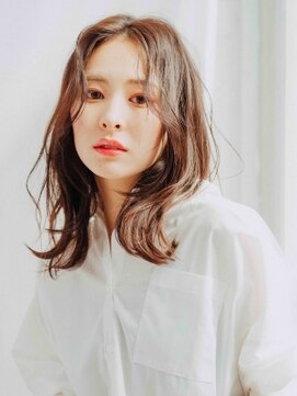 ルシードスタイルアンディアーモ(LUCIDO STYLE andiamo) 20代30代大人かわいいレイヤーカットナチュラルセミロングヘアー