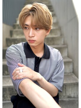 イオエ 心斎橋(ioe) メンズハイトーンマッシュ【メンズハイライト,メッシュ,韓国】