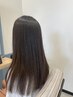 【自然なおさまりとツヤ髪に】デザインカット＋チューニング(アイロンなし）