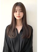ロングヘア　シースルーバング［＃渋谷駅＃韓国＃髪質改善］