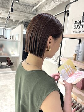 キートス(Kiitos) ヘイリーボブベージュぷつっと大人ボブ20代30歳