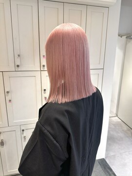 ベレーザ 渋谷(BELEZA) 14598ブリーチ＆ダブルカラーベビーピンクホワイトピンク