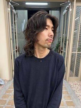 パークレーン アイス イヴェン(park lane ICI yeven) 20代30代40代パーマミディアムロングレイヤーカットブリーチなし