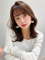 ラルユー 金山(LallYou)&nbsp;20代小顔に見える！くびれレイヤー × オリーブベージュ