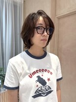 オン キャナルシティ博多前店(on)&nbsp;【晴音】ボブウルフ/オレンジブラウン/ショート/30代