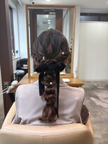 インビテーション 名古屋(invitation)&nbsp;ヘアセット:編み下ろし