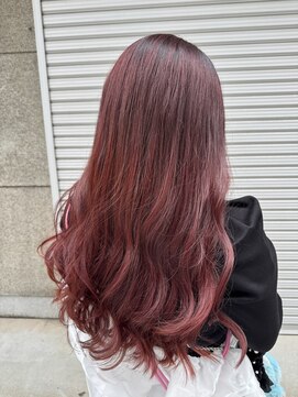 サル(saru) #カシスカラー #レッドカラー