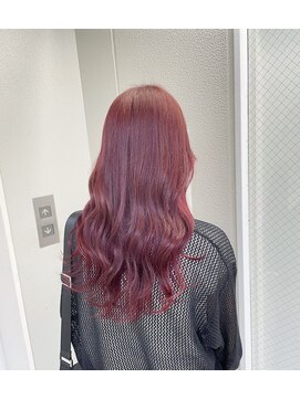 ヘアサロン ガリカ 表参道(hair salon Gallica) 韓国風派手髪チェリーピンク/艶髪ウェーブロング