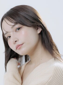 黒髪/クラゲヘアー/オリーブグレー/小顔/ココアベージュ