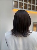 クラゲヘアー/小顔に見せるヘア/ココアベージュ/縮毛矯正