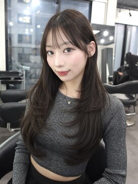 ラベル 渋谷(LAVEL) ワンホンレイヤー×オリーブグレージュ