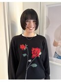 【表参道sheta小林】イメチェン顔周りカット黒髪ボブウルフ