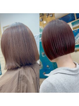 ラニハナクドウ(lanihana.kudo) ＃ミニボブ＃サクラベージュ
