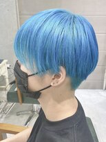 デイズ(days) ネイビーブルーカラー/水色カラーメンズマッシュ