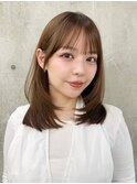 ミディアムレイヤー/レイヤーカット/大人可愛い