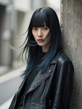 ラフ 原宿(L.a.a.g.f harajuku) ブルーブラック/ハッシュウルフ/ウルフカット