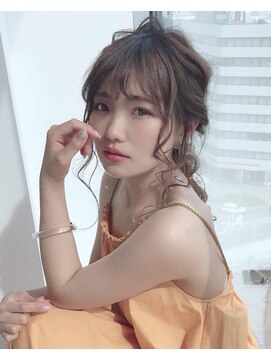 ユアーズ ヘアー 新宿店(youres hair) 大人気　ゆるふわ　編みおろし　夏コーデ　サマースタイル