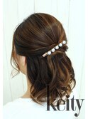 綺麗めハーフアップ【TEL予約でお得】¥2300→¥2100