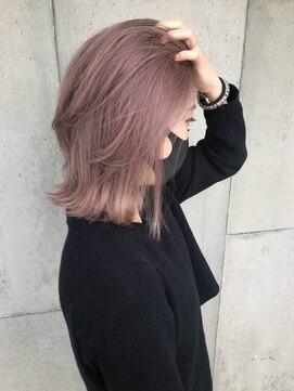 ルモア(RUMOR) ピンク系カラーが苦手な方必見。大人のピンクベージュカラー♪