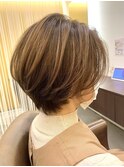 ショートボブ×ハイライト