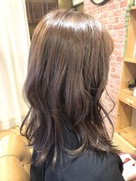 ラクヘアー 明大前(rakhair)&nbsp;柔らかベージュミディアムスタイル