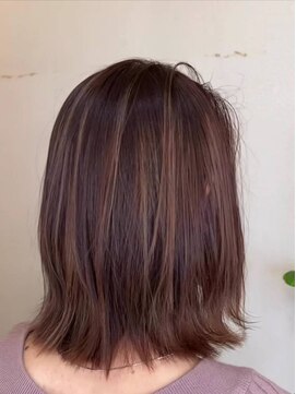 ヘアーメイク ドット(HairMakeDOT) ピンクオレンジ/外ハネ