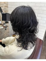 ハサミバイアトリエナガノ 千葉(8sami by atelier nagano)&nbsp;デザインカラー／レイヤーカット/ウエットヘア/オリーブベージュ