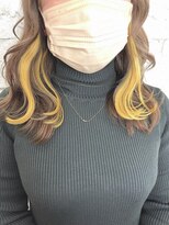 プライズ アイリス 池袋東口店(prize Iris)&nbsp;インナーカラー/エクステ/イエロー/マスタード