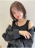 韓国風ボブ レイヤーボブ フェイスレイヤー 外ハネパーマ t511