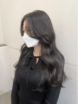 ネオリーブアイム 横浜西口店(Neolive aim) 韓国風レイヤーカット ヨシンモリヘア巻き髪【横浜】