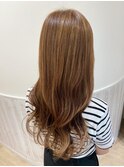 ベージュカラー×ハイライト