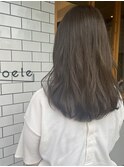 透明感オリーブベージュカラー