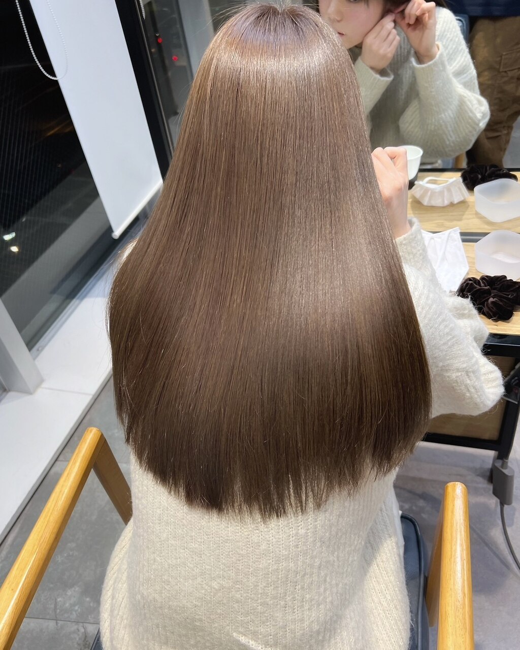 酸性ストレートパーマ cut straight 酸性ストレートパーマ 柔らかい質感で自然な